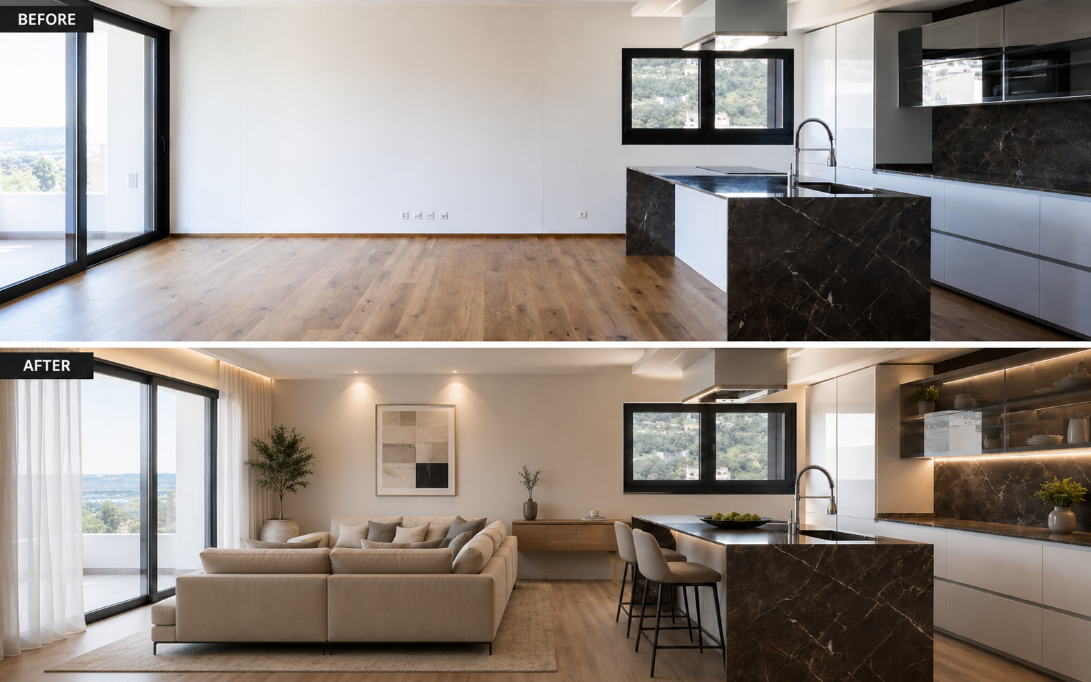 Virtual interior decoration service